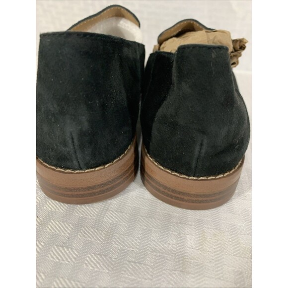 Franco Sarto Haylee Flats Womens 6.5 Black Suede Leather Loafers - Picture 3 of 7
